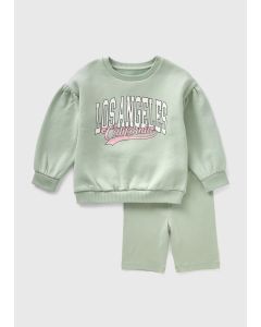 Girls Los Angeles Sweatshirt and Shorts Set