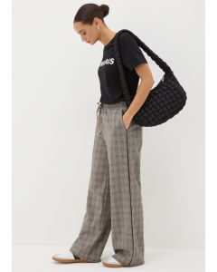 Check Wide Leg Trousers