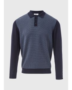 Textured Knit Polo Shirt