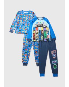 Marvel 2 Pack Kids Superheros Pyjama Set