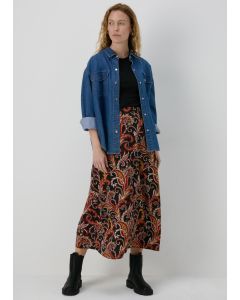 Paisley Midi Skirt