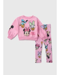 Disney Girls Minnie & Friends Sweatshirt & Legging Set