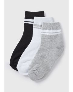 3 Pack Boys Stripe Sports Socks