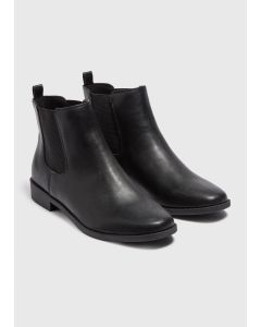 PU Leather Chelsea Boots