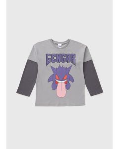 Boys Gengar Long Sleeve Top