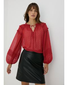 Chiffon Frill Blouse