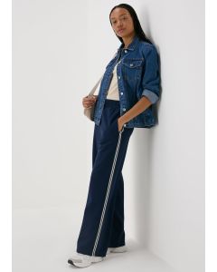 Side Stripe Straight Leg Trousers