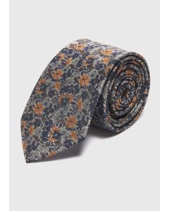 Taylor & Wright Rust Floral Tie-Black-One Size