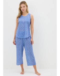 Animal Print Capri Pyjama Set