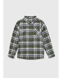 Boys Check Long Sleeve Shirt