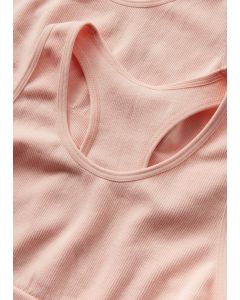 Girls Seamless Ribbed Crop Tops