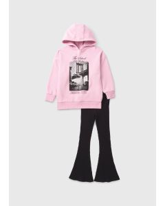 Girls Ballet Hoodie & Flares Set