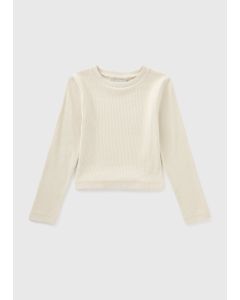 Girls Ribbed Long Sleeve Top