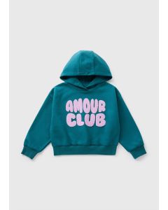 Girls Amour Club Slogan Hoody