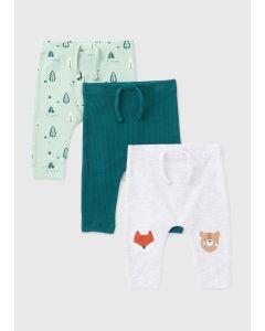 3 Pack Baby Woodland Leggings