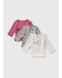 3 Pack Baby Floral T-Shirts