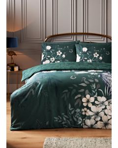 PC LUXE FLORAL DUVET SET NAVY