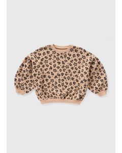 Girls Leopard Print Sweatshirt