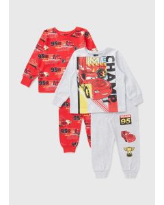 Disney 2 Pack Kids Cars Lightening McQueen Pyjama Set