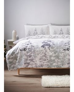 Frosted Tree Print Duvet Set