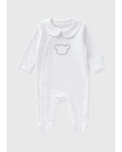 Baby Bear Ribbed Sleepsuit