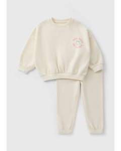 Girls Smile Sweatshirt & Jogging Bottom Set