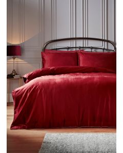 Velvet Trim Duvet Set