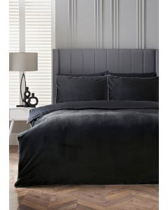 Velvet Trim Duvet Set