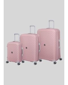 IT Luggage Mauve Quilted Suitcase