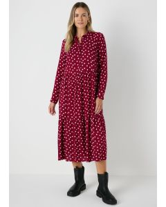 Spot Midi Shirt Dress