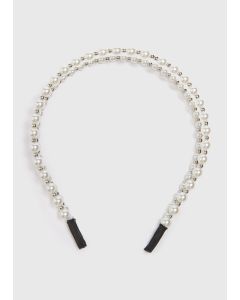 Pearl Headband-White-One Size