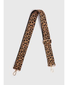 Leopard Bag Strap-Natural-One Size