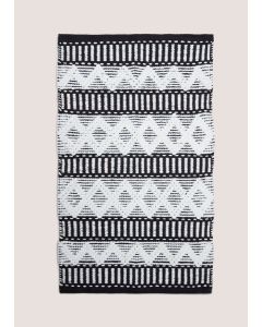 Monochrome Cabana Bathmat-White-One Size