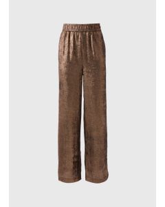 Bronze Wide Leg TextuTrousers