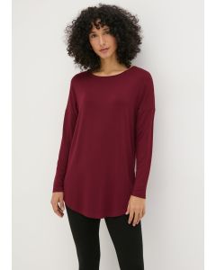 Burgundy Long Sleeve T Shirt