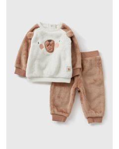 Baby Bear Fleece Jumper & Bottoms