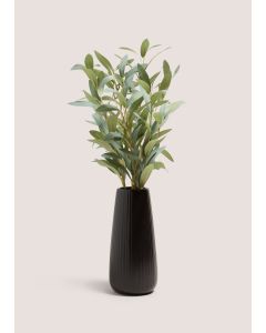 Olive Branch in Vase-Black-One Size