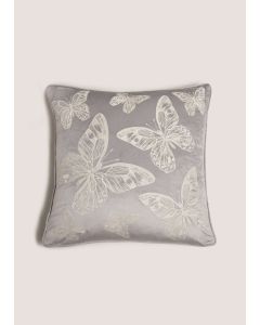 Butterfly Cushion-Grey-One Size