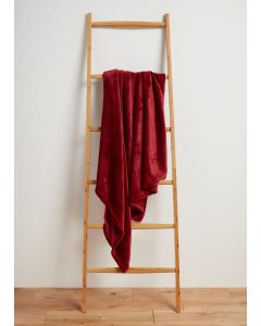 Plain Throw-Red-One Size