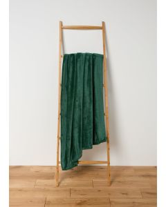 Plain Throw (200cm x 220cm)-Green-One Size