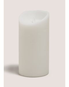 LED Large Pillar Candle (10cm X 20cm)-White