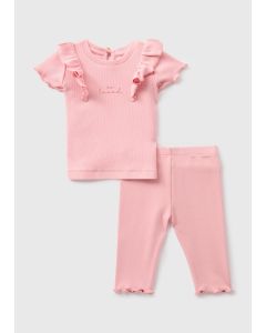 Girls So Loved Frill Top & Leggings Set