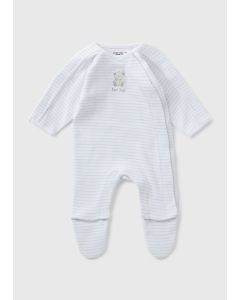 Premature Baby Stripe Sleepsuit