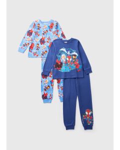 Disney 2 Pack Kids Spidey Dino Pyjama Set