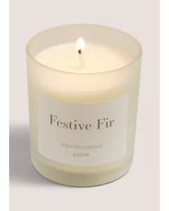 Festive Fur Wond Candle-White-One Size