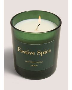 Festive Candle-Green-One Size