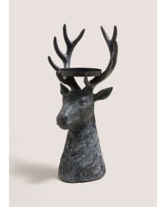 Stag Candle Holder (14X14.5X34.5CM)-Black