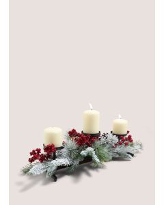 Winter Foliage Candleabra (0.58mx0.48mx 0.15m)-Green