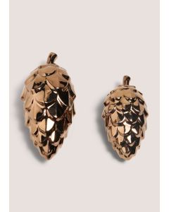 Pinecone Ornament-Gold-One Size