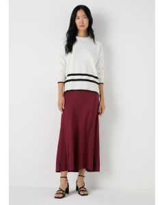 Et Vous Satin Midi Skirt